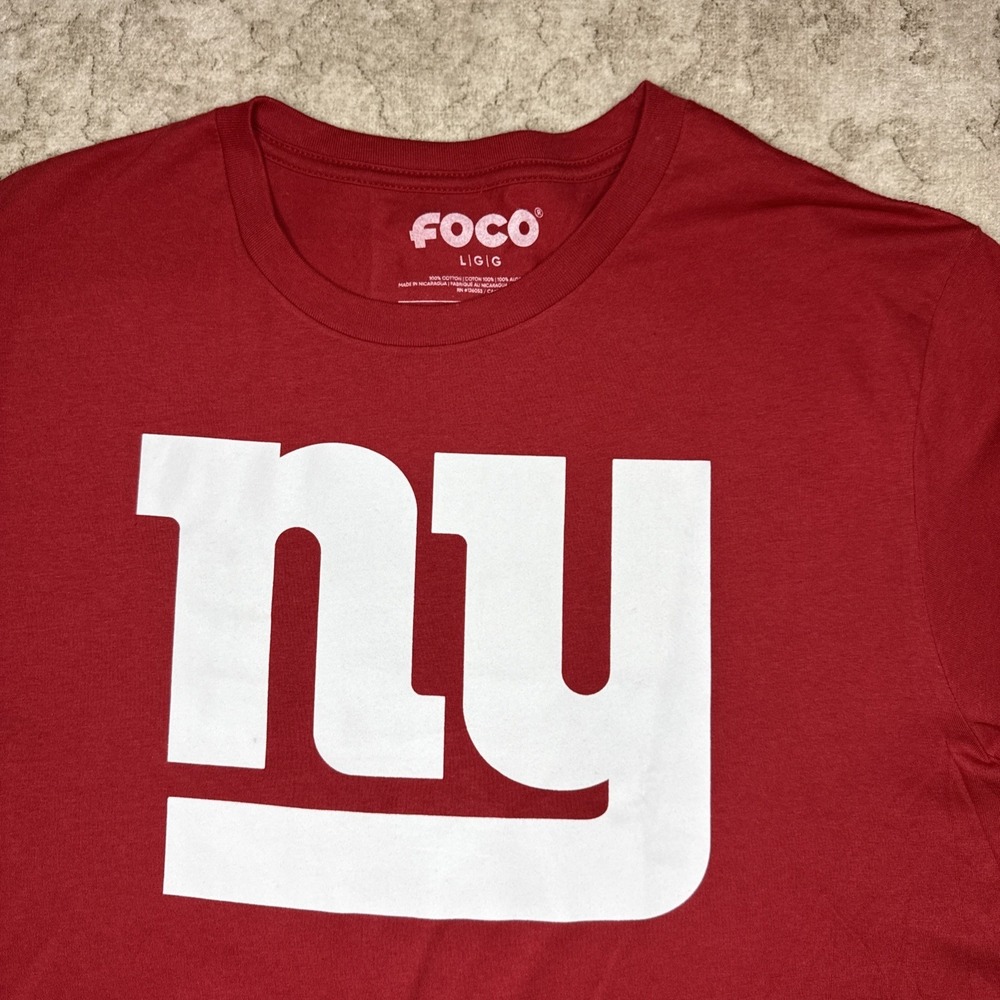 New York Giants FOCO NFL Men's Large, Long Sleeve Shirt NWOT - Picture 2 of 4